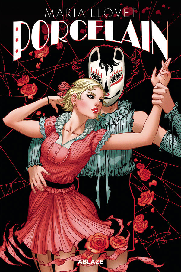 Maria Llovets Porcelain #1 E Sabine Rich Harley Quinn Batman Homage Variant (08/04/2021) Ablaze (ONLINE ORDER ONLY)