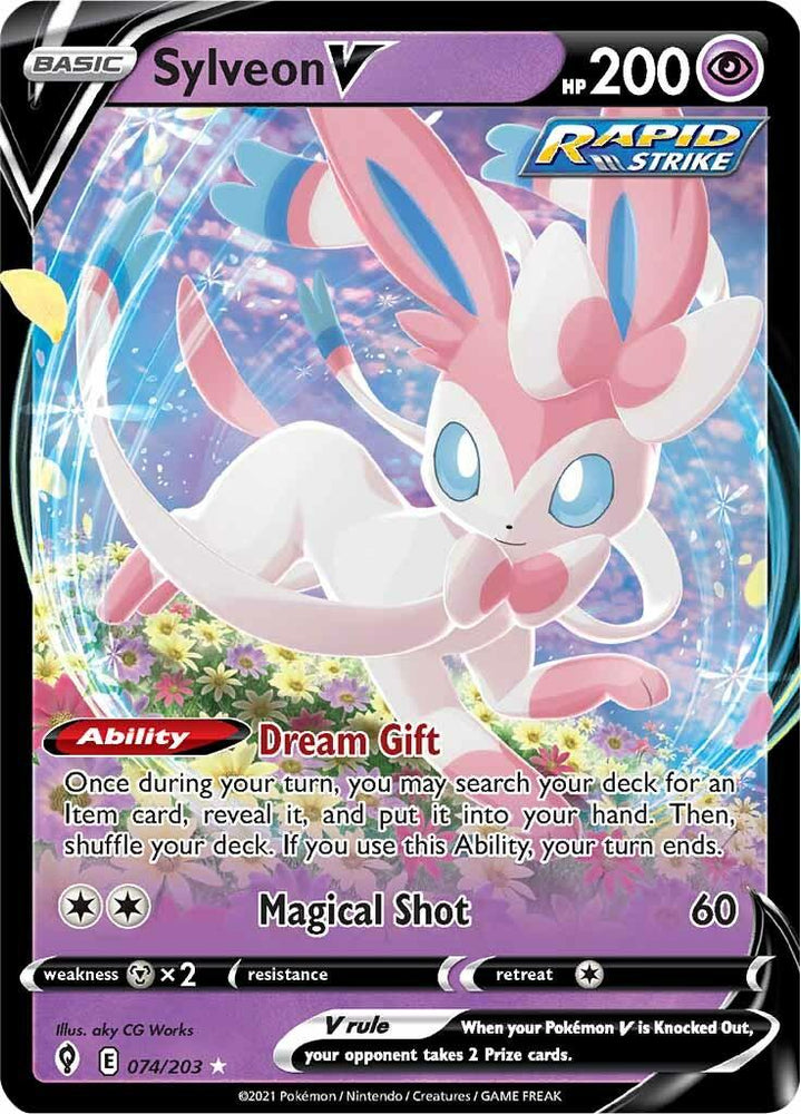Sylveon V (074/203) [Sword & Shield: Evolving Skies] (Online Only)