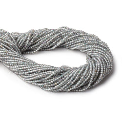 2mm Mystic White Topaz microfaceted rondelle beads 13 inch 180 pieces (ONLINE ORDER ONLY)