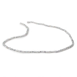 2mm Mystic White Topaz microfaceted rondelle beads 13 inch 180 pieces (ONLINE ORDER ONLY)