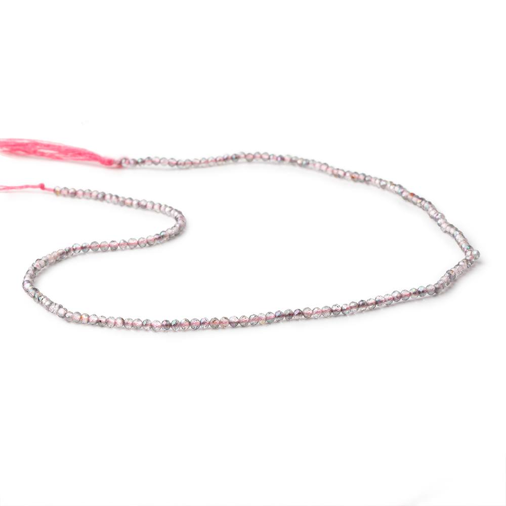 2mm Mystic Pink Topaz micro faceted rondelle beads 13 inch 180 pieces (ONLINE ORDER ONLY)
