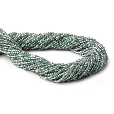 2mm Mystic Green Topaz micro faceted rondelle beads 13 inch 180 pieces (ONLINE ORDER ONLY)