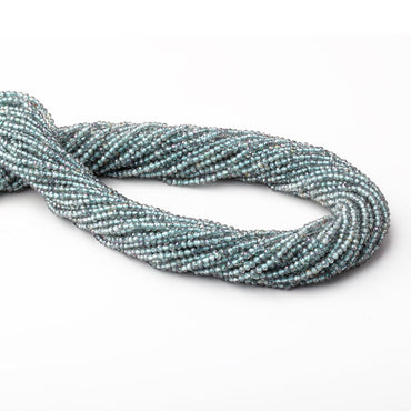 2mm Mystic Teal Topaz micro faceted rondelle beads 13 inch 180 pieces (ONLINE ORDER ONLY)