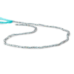 2mm Mystic Teal Topaz micro faceted rondelle beads 13 inch 180 pieces (ONLINE ORDER ONLY)