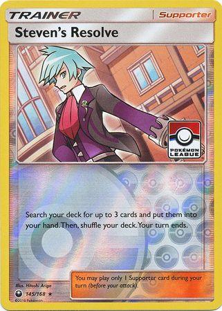Steven's Resolve (145/168) (League Promo) [Sun & Moon: Celestial Storm] (Online Only)