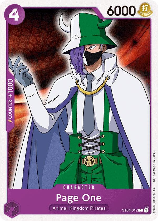Page One [Starter Deck: Animal Kingdom Pirates] (ONLINE ORDER ONLY)