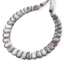 11x7.5-20x12mm Chocolate Moonstone Faceted Fancy Collar 33 Beads (ONLINE ORDER ONLY)