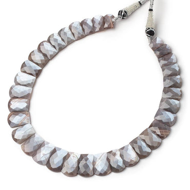 11x7.5-20x12mm Chocolate Moonstone Faceted Fancy Collar 33 Beads (ONLINE ORDER ONLY)