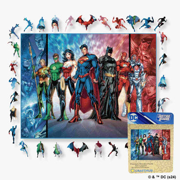 Justice League Hero Team-Up Wooden Jigsaw Puzzle (Online Order Only)
