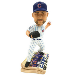 Chicago Cubs 2016 World Series Newspaper Bobbleheads (ONLINE ORDER ONLY)