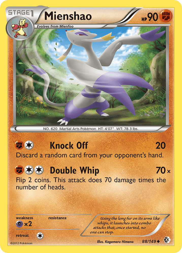 Mienshao (88/149) [Black & White: Boundaries Crossed] (Online Only)