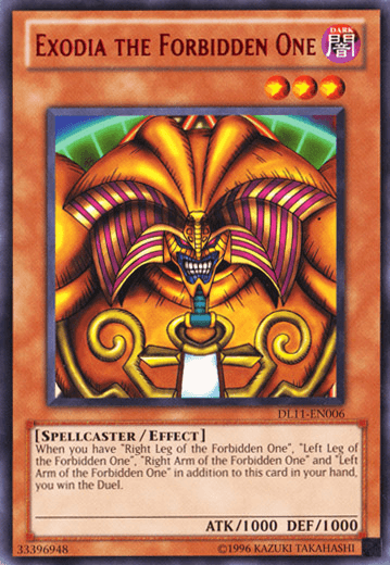 Exodia the Forbidden One (Red) [DL11-EN006] Rare (ONLINE ORDER ONLY)