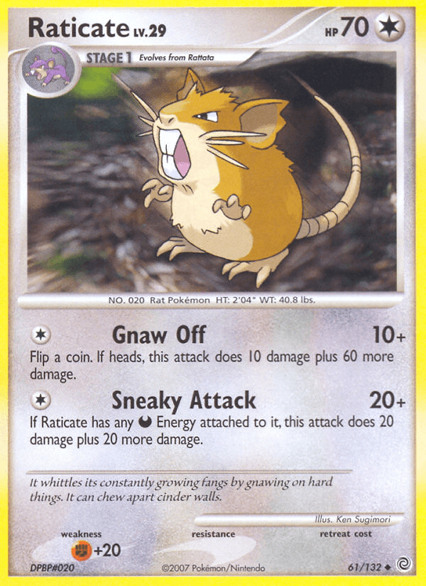 Raticate (61/132) [Diamond & Pearl: Secret Wonders] (Online Only)