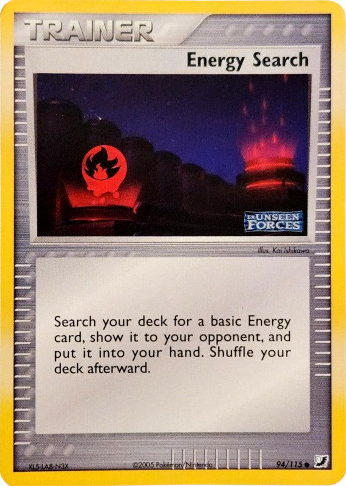 Energy Search (94/115) (Stamped) [EX: Unseen Forces] (Online Only)