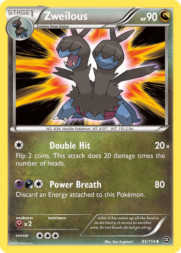 Zweilous (85/114) [XY: Steam Siege] (Online Only)