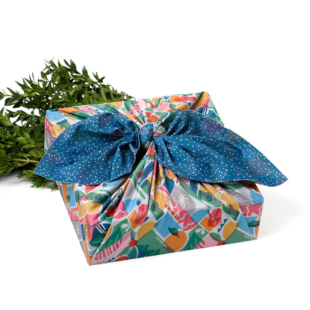 Assorted Set of 9 Reusable Cloth Furoshiki Gift Wrap | Holiday Collection (ONLINE ORDER ONLY)