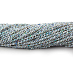 1.8mm Blue Grey Australian Opal faceted round beads 13 inch 180 pieces (ONLINE ORDER ONLY)