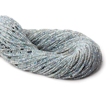 1.8mm Blue Grey Australian Opal faceted round beads 13 inch 180 pieces (ONLINE ORDER ONLY)