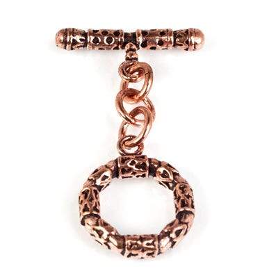 18mm Copper 3-D Round Toggle Set of 2 (ONLINE ORDER ONLY)