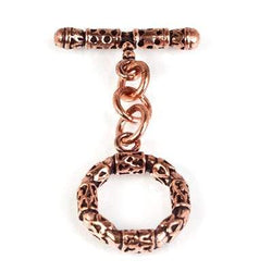 18mm Copper 3-D Round Toggle Set of 2 (ONLINE ORDER ONLY)