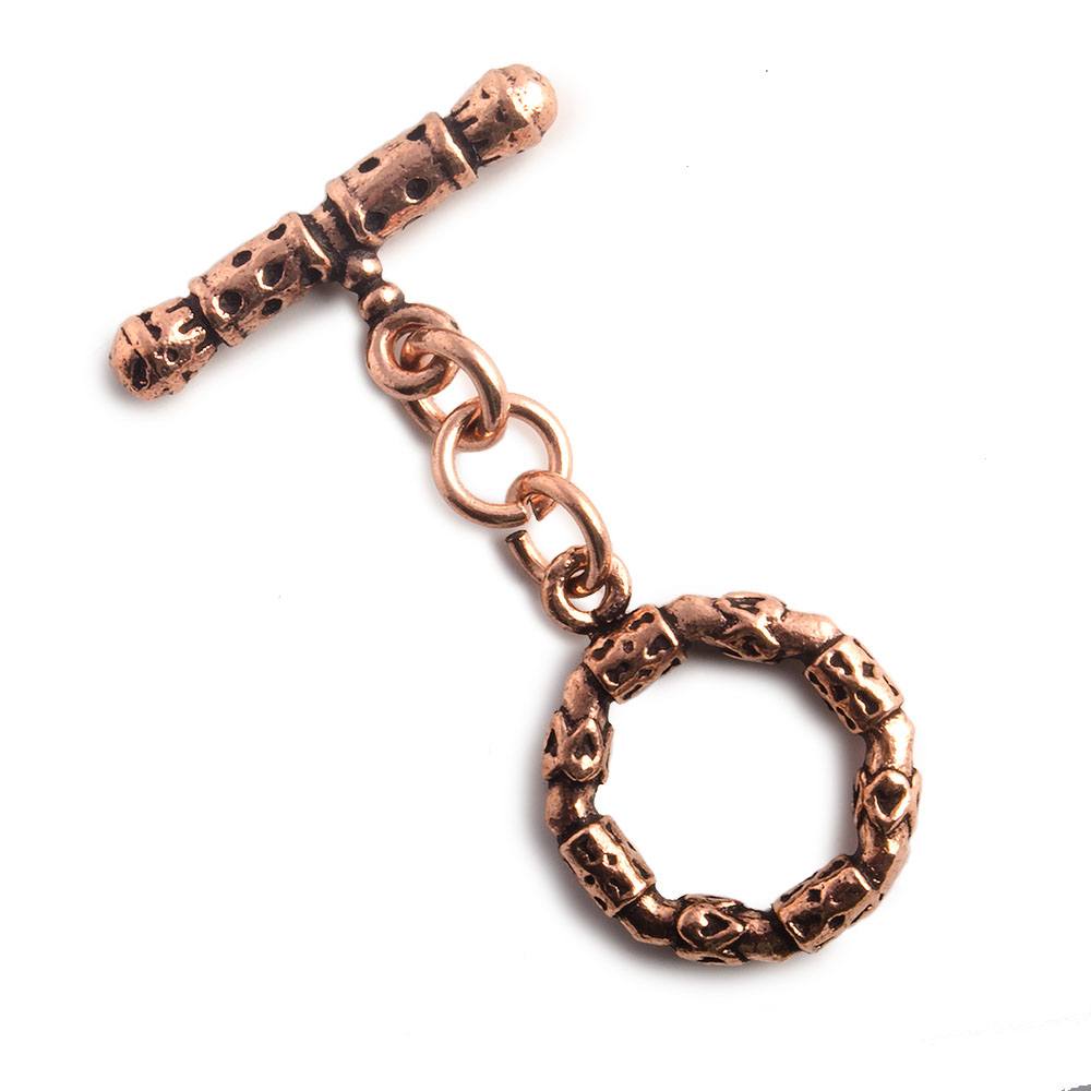 18mm Copper 3-D Round Toggle Set of 2 (ONLINE ORDER ONLY)