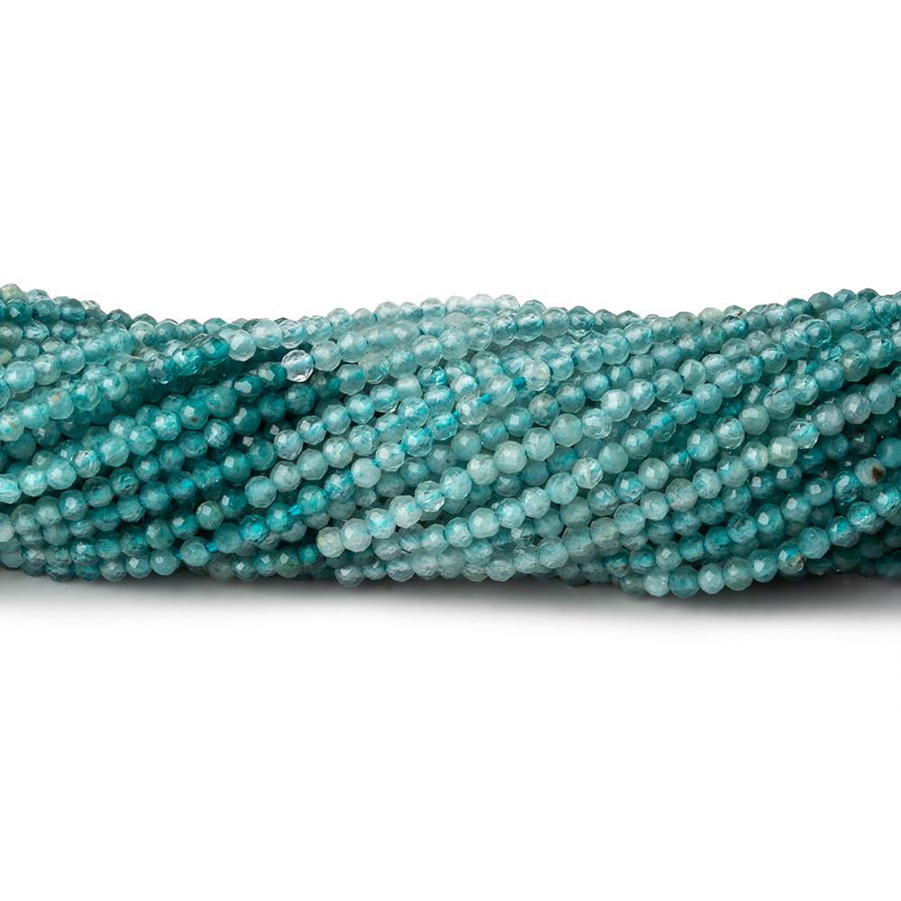 1.8mm Grandidierite microfaceted round beads 12.5 inch 190 pieces AA grade (ONLINE ORDER ONLY)