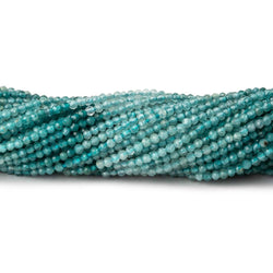 1.8mm Grandidierite microfaceted round beads 12.5 inch 190 pieces AA grade (ONLINE ORDER ONLY)