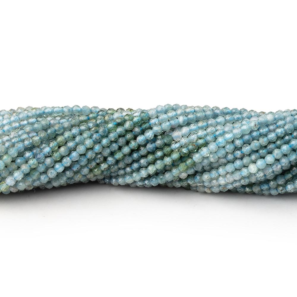 1.8mm Indicolite Tourmaline Micro Faceted Round Beads 12.5 inch 186 pieces (ONLINE ORDER ONLY)