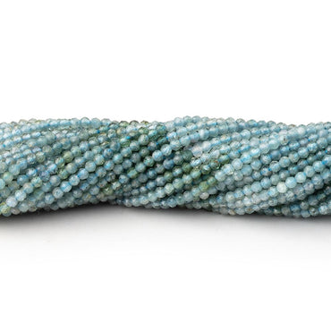 1.8mm Indicolite Tourmaline Micro Faceted Round Beads 12.5 inch 186 pieces (ONLINE ORDER ONLY)