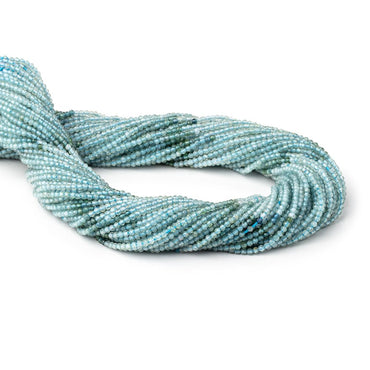 1.8mm Indicolite Tourmaline Micro Faceted Rounds 12.5 inch 186 Beads (ONLINE ORDER ONLY)