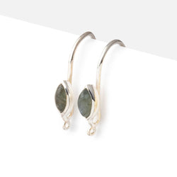 18mm Labradorite Plain Marquise Ear Wire Set of 2 pieces (ONLINE ORDER ONLY)