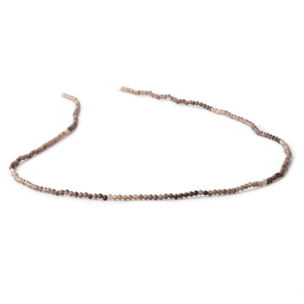 1.8mm Multi Grey Sapphire Micro Faceted Round Beads 13 inch 200 pieces AA (ONLINE ORDER ONLY)