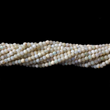 1.8mm Opaque Brown Grey Australian Opal micro faceted rondelle beads 12.5 inch 220 pieces AA (ONLINE ORDER ONLY)