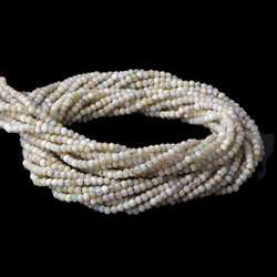 1.8mm Opaque Brown Grey Australian Opal micro faceted rondelle beads 12.5 inch 220 pieces AA (ONLINE ORDER ONLY)