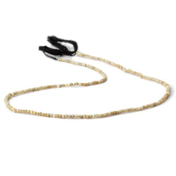 1.8mm Opaque Golden Brown Australian Opal micro faceted rondelle beads 12.5 inch 220 pieces AA (ONLINE ORDER ONLY)