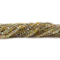 1.8mm Translucent Golden Brown Australian Opal micro faceted rondelle beads 12.5 inch 220 pieces AA (ONLINE ORDER ONLY)