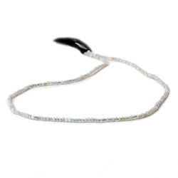 1.8mm Translucent Medium Grey Australian Opal micro faceted rondelle beads 12.5 inch 220 pieces AA (ONLINE ORDER ONLY)
