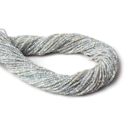 1.8mm Translucent Medium Grey Australian Opal micro faceted rondelle beads 12.5 inch 220 pieces AA (ONLINE ORDER ONLY)