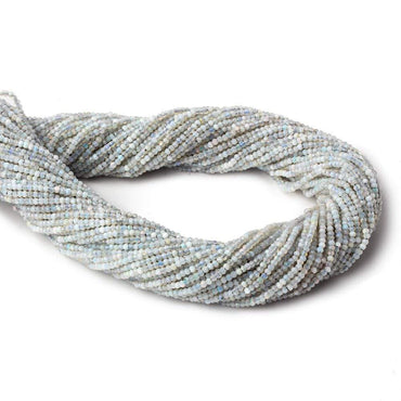1.8mm Translucent Medium Grey Australian Opal micro faceted rondelle beads 12.5 inch 220 pieces AA (ONLINE ORDER ONLY)
