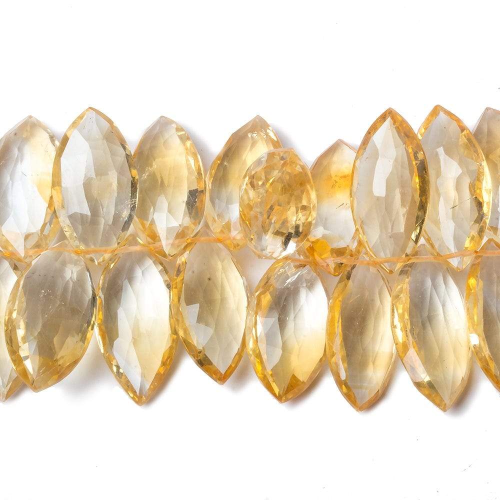 18x10-23x11mm Citrine Marquise Briolette Beads 7.5 inch 41 pieces (ONLINE ORDER ONLY)