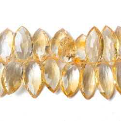 18x10-23x11mm Citrine Marquise Briolette Beads 7.5 inch 41 pieces (ONLINE ORDER ONLY)