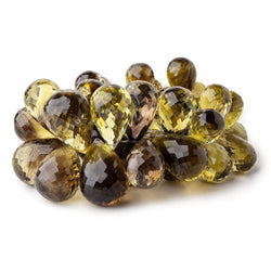 18x11-25x17mm Bi-Colored Quartz Faceted Tear Drop Beads 8 inch 45 pieces AAA (ONLINE ORDER ONLY)