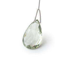 18x12-22x15mm Prasiolite Faceted Pear 1 Focal Bead (ONLINE ORDER ONLY)