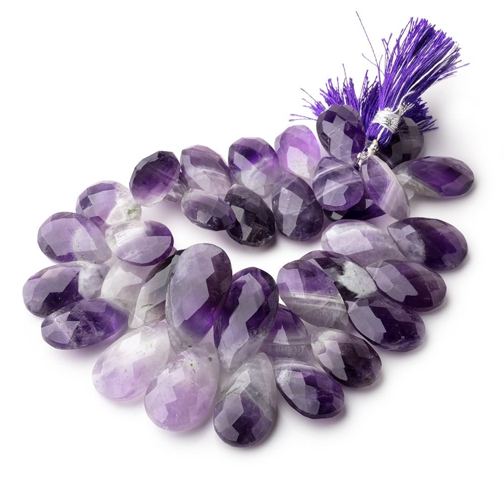 18x12-24x14mm Cape Amethyst Faceted Pear Beads 8 inch 35 pieces (ONLINE ORDER ONLY)