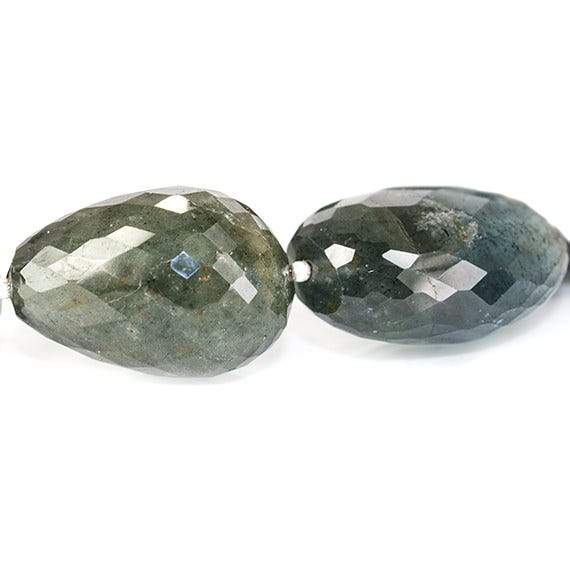 18x12-25x16mm Moss Aquamarine faceted nugget 15.5 inch 19 Beads (ONLINE ORDER ONLY)