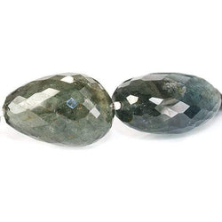 18x12-25x16mm Moss Aquamarine faceted nugget 15.5 inch 19 Beads (ONLINE ORDER ONLY)