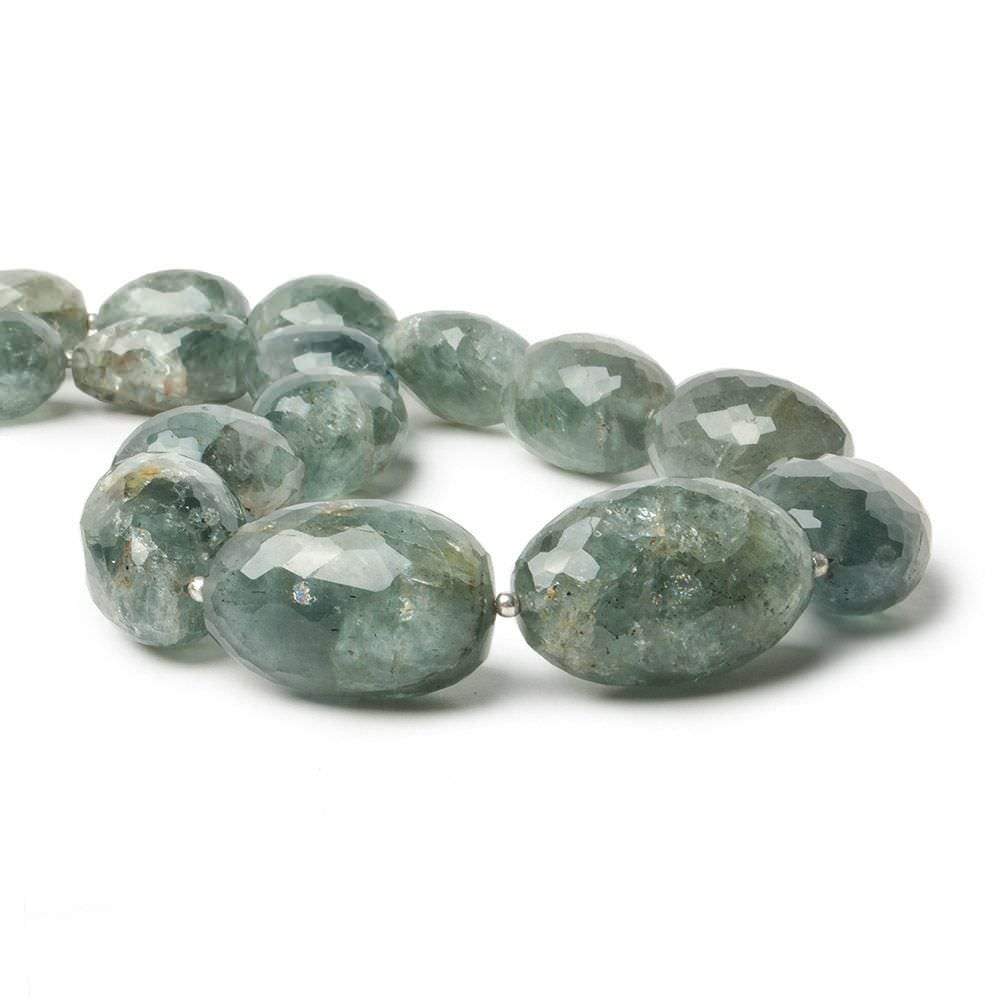18x12-25x16mm Moss Aquamarine faceted nugget 15.5 inch 19 Beads (ONLINE ORDER ONLY)