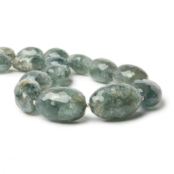 18x12-25x16mm Moss Aquamarine faceted nugget 15.5 inch 19 Beads (ONLINE ORDER ONLY)