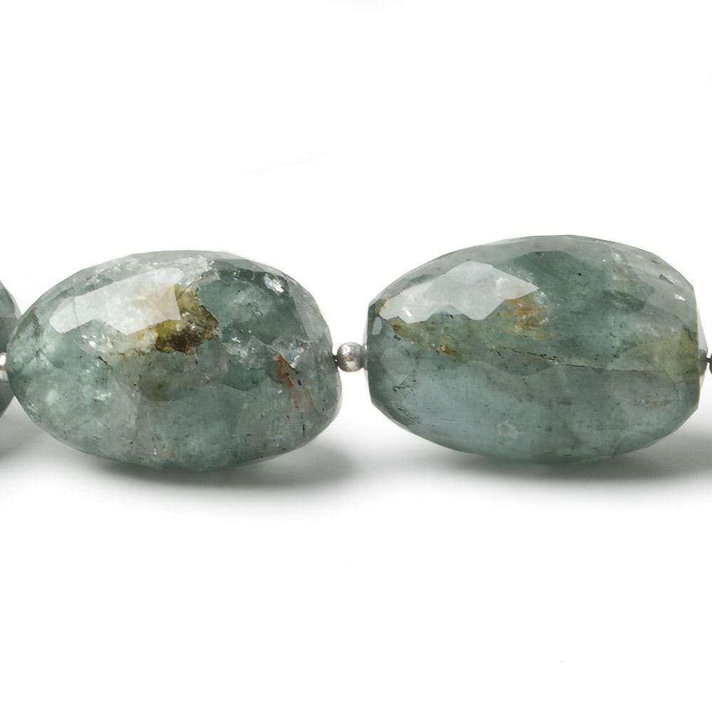 18x12-25x16mm Moss Aquamarine faceted nugget 15.5 inch 19 Beads (ONLINE ORDER ONLY)