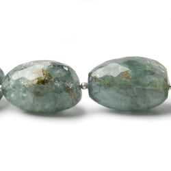 18x12-25x16mm Moss Aquamarine faceted nugget 15.5 inch 19 Beads (ONLINE ORDER ONLY)